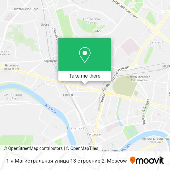 1-я Магистральная улица 13 строение 2 map