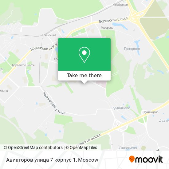 Авиаторов улица 7 корпус 1 map