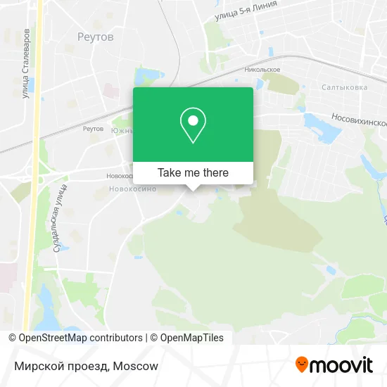 Мирской проезд map