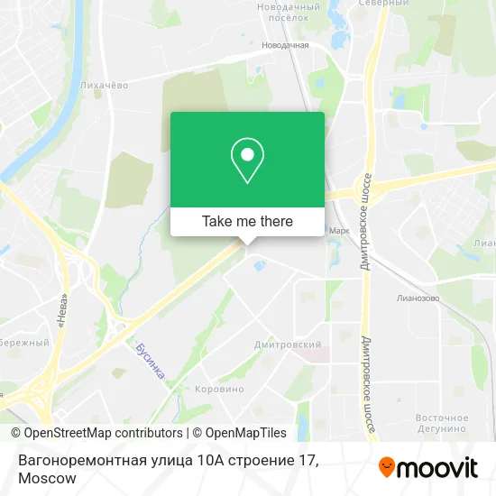 Вагоноремонтная улица 10А строение 17 map