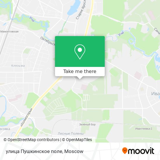 улица Пушкинское поле map