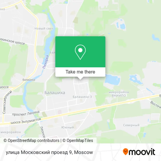улица Московский проезд 9 map