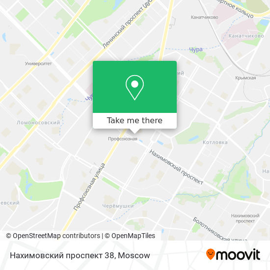 Нахимовский проспект 38 map
