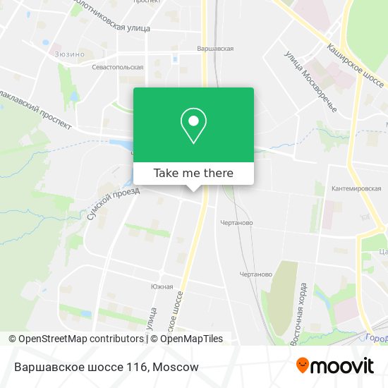Варшавское шоссе 116 map