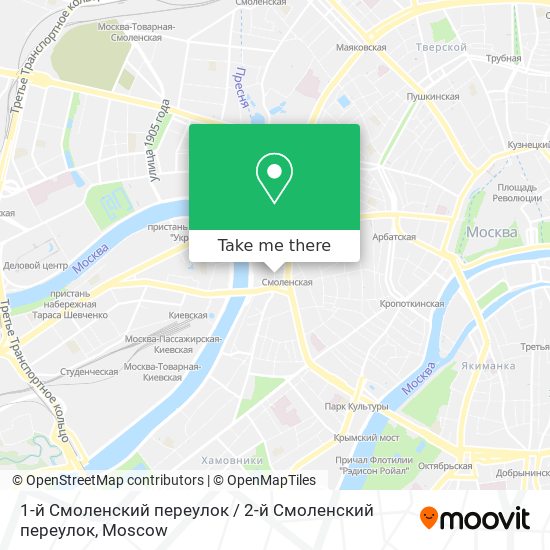 1-й Смоленский переулок / 2-й Смоленский переулок map