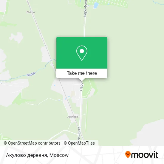 Акулово деревня map
