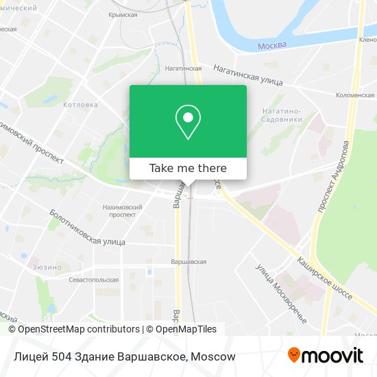 Лицей 504 Здание Варшавское map