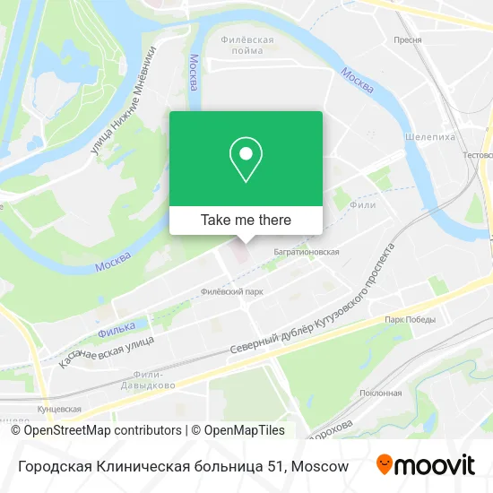 Городская Клиническая больница 51 map