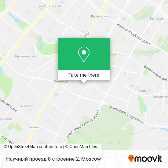 Научный проезд 8 строение 2 map