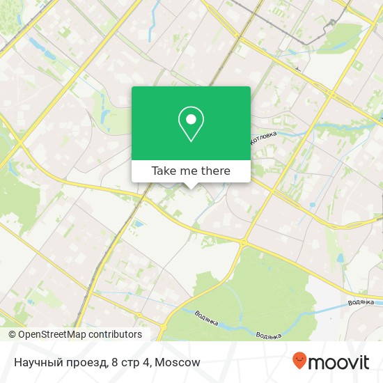 Научный проезд, 8 стр 4 map