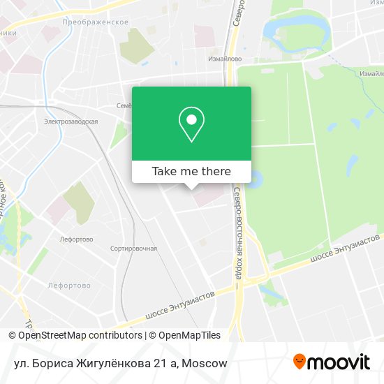 ул. Бориса Жигулёнкова 21 а map