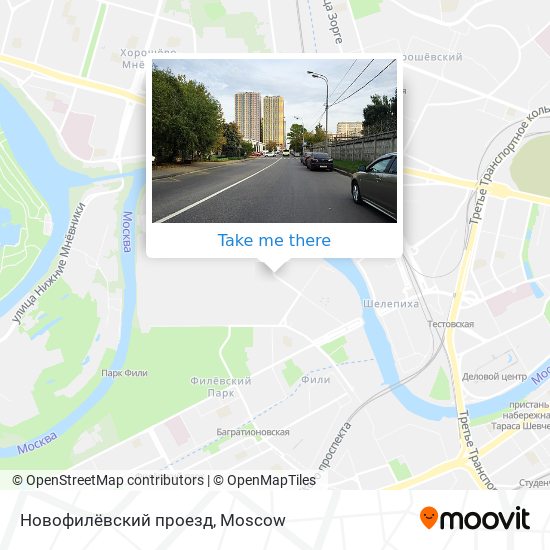 Новофилёвский проезд map