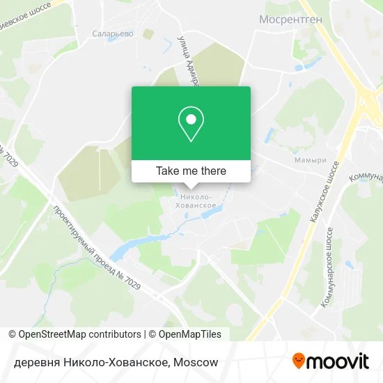 деревня Николо-Хованское map