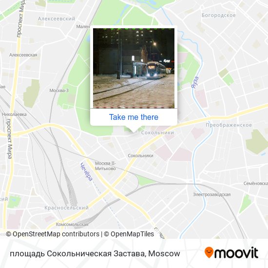 площадь Сокольническая Застава map