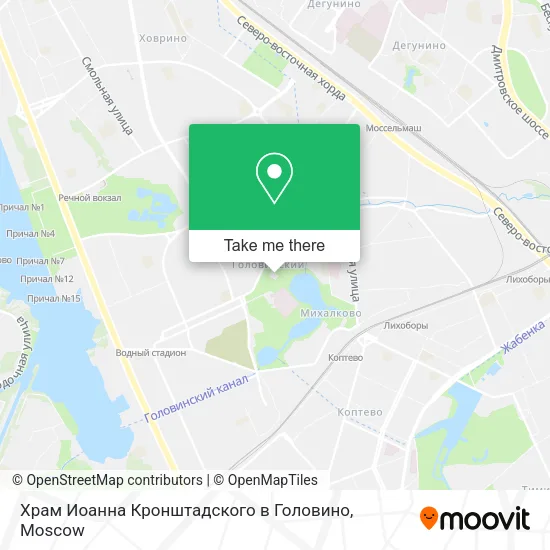 Храм Иоанна Кронштадского в Головино map