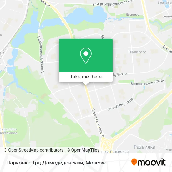 Парковка Трц Домодедовский map