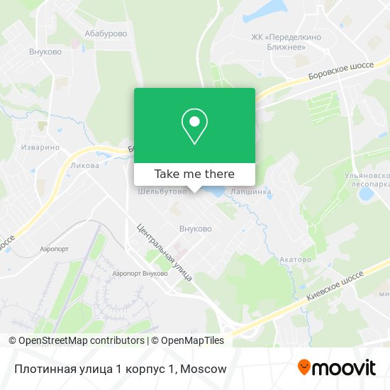 Плотинная улица 1 корпус 1 map