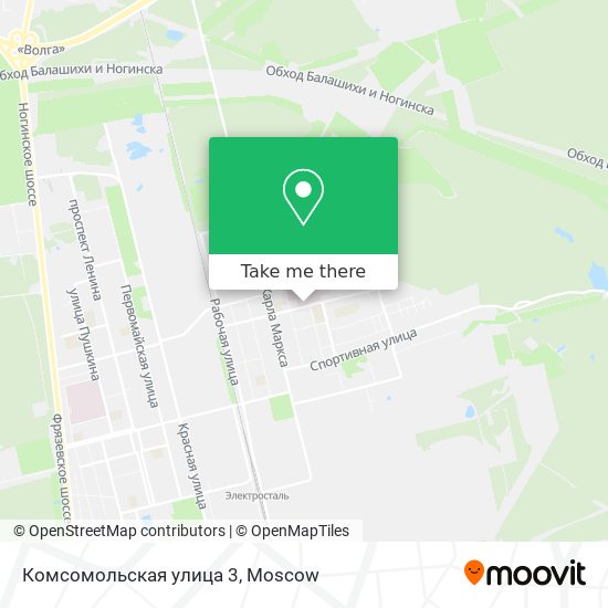Комсомольская улица 3 map