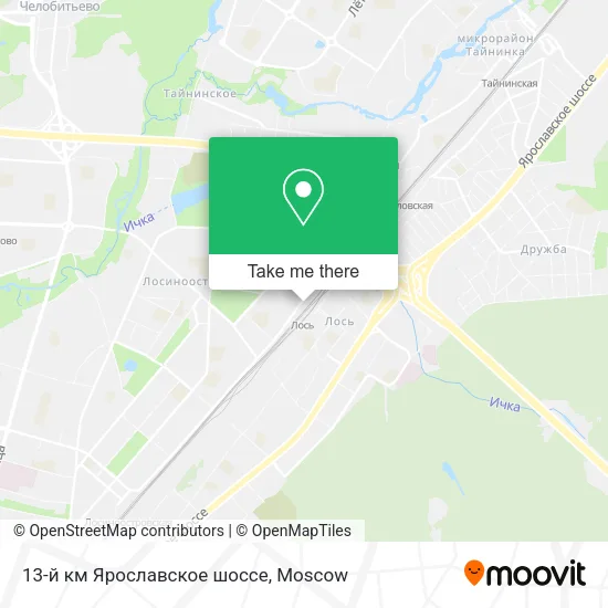 13-й км Ярославское шоссе map