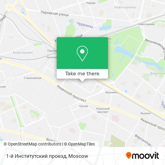 1-й Институтский проезд map