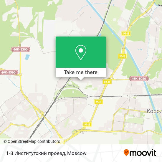 1-й Институтский проезд map