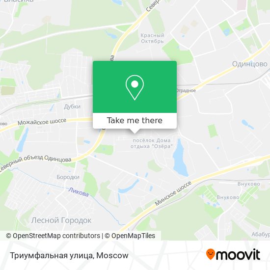 Триумфальная улица map