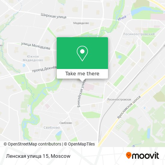 Ленская улица 15 map
