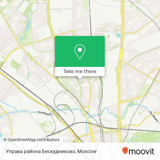 Управа района Бескудниково map