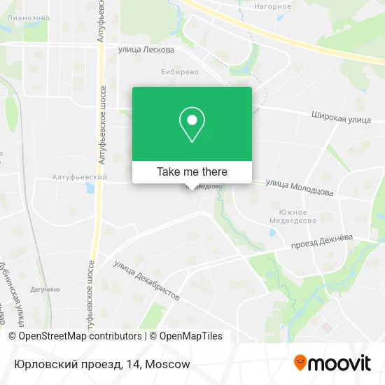 Юрловский проезд, 14 map
