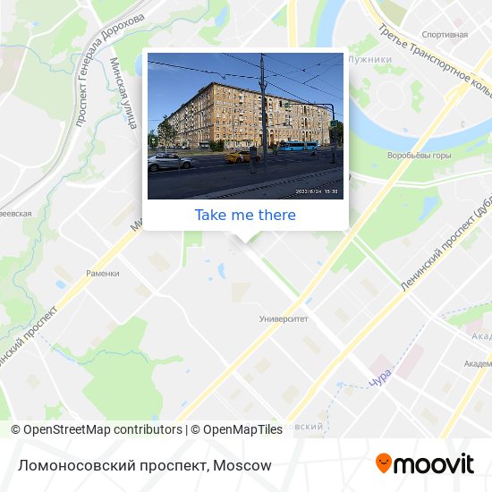 Ломоносовский проспект map