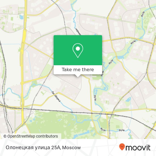 Олонецкая улица 25А map