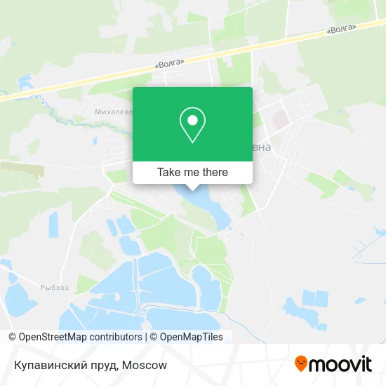 Купавинский пруд map