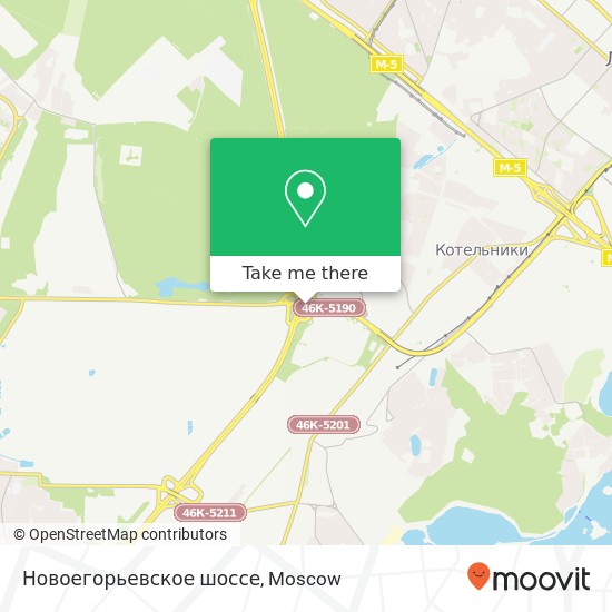 Новоегорьевское шоссе map