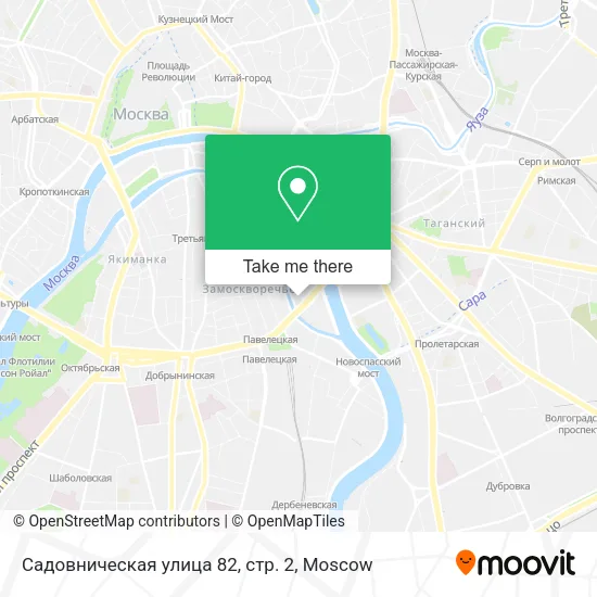 Садовническая улица 82, стр. 2 map