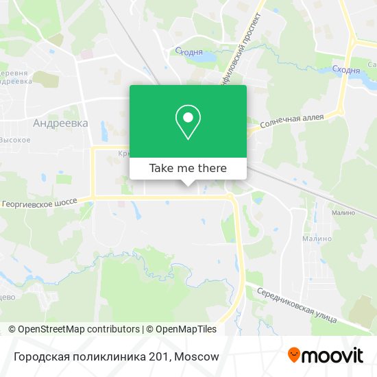 Городская поликлиника 201 map