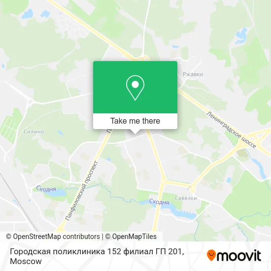Городская поликлиника 152 филиал ГП 201 map