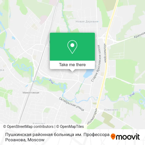 Пушкинская районная больница им. Профессора Розанова map