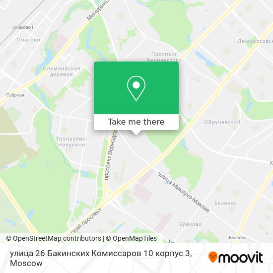 улица 26 Бакинских Комиссаров 10 корпус 3 map