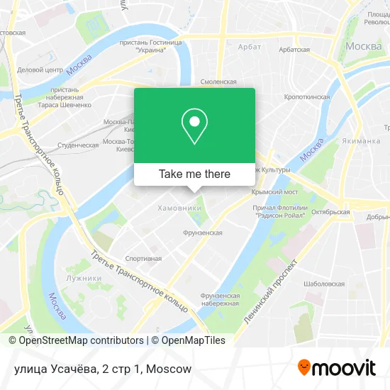 улица Усачёва, 2 стр 1 map