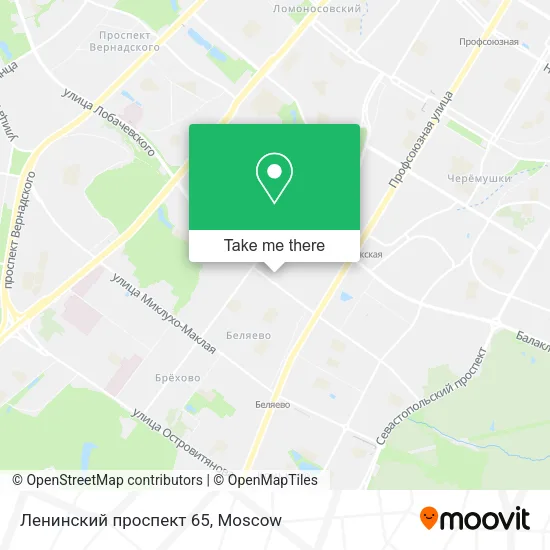 Ленинский проспект 65 map