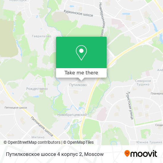Путилковское шоссе 4 корпус 2 map