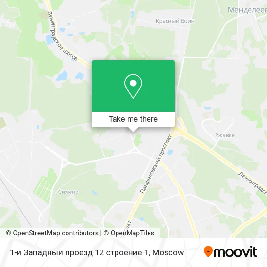 1-й Западный проезд 12 строение 1 map