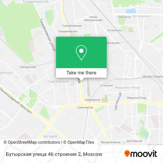 Бутырская улица 46 строение 2 map