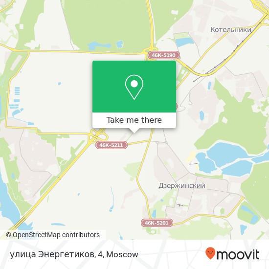улица Энергетиков, 4 map