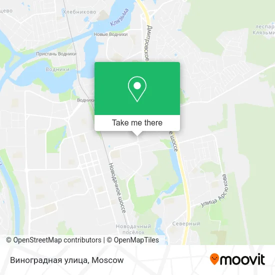 Виноградная улица map