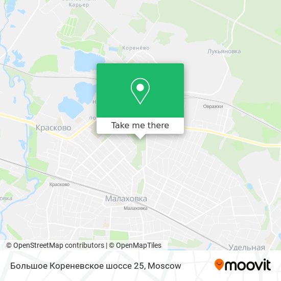 Большое Кореневское шоссе 25 map