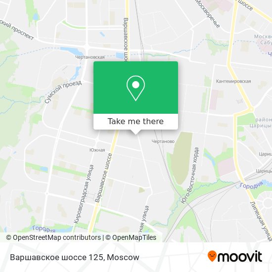 Варшавское шоссе 125 map