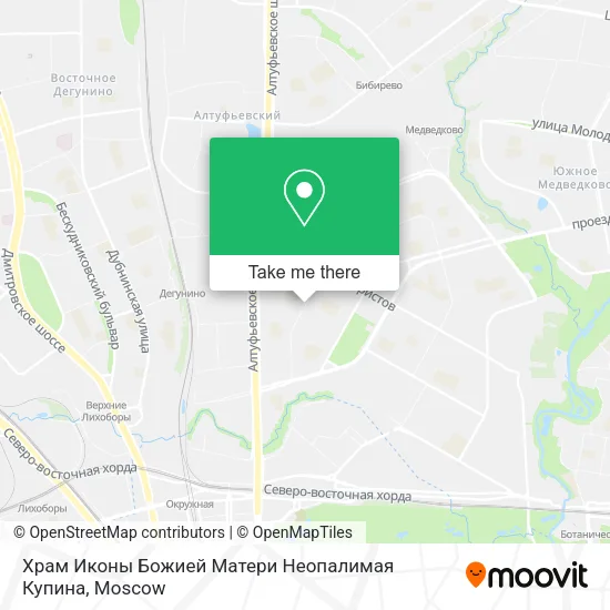 Храм Иконы Божией Матери Неопалимая Купина map