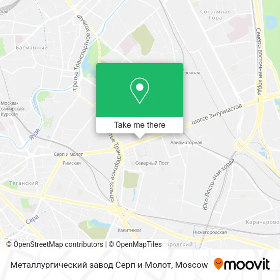 Металлургический завод Серп и Молот map