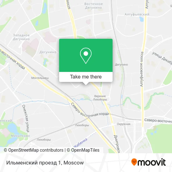 Ильменский проезд 1 map